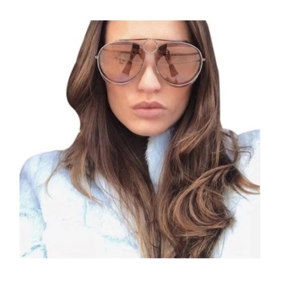 CHLOE CE144S Metal Mirrored Romie Aviator Sunglasses - Picture 4 of 15